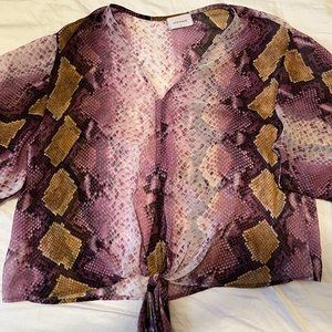 Purple and Yellow Snakeskin Adrienne. LSU Colors